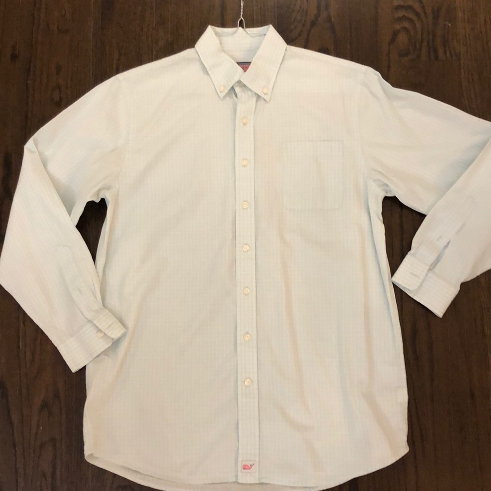 Vineyard Vines boys button down Murray shirt LG
